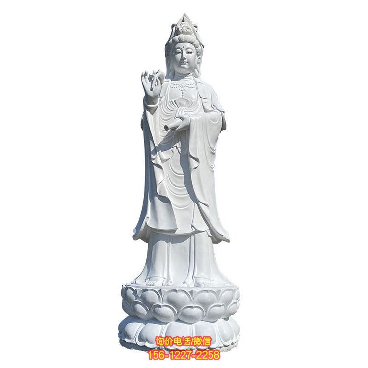 石材觀音雕塑，為景區增添獨特魅力