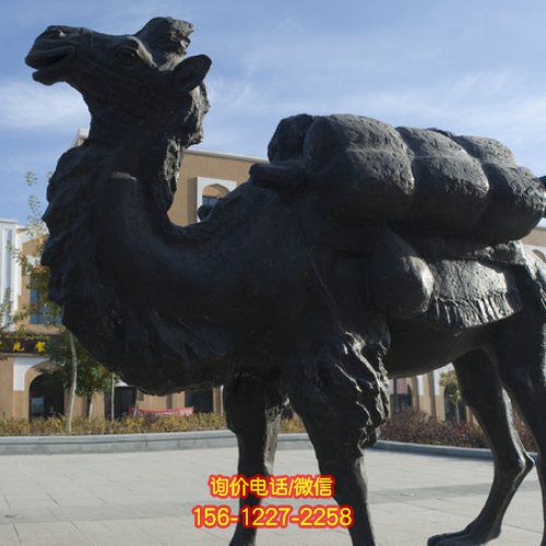 精美駱駝雕塑，點(diǎn)綴廣場，帶來濃濃情懷
