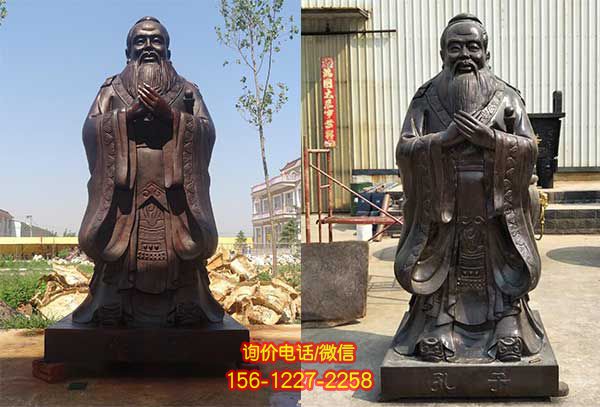孔子雕塑-景區觀景區玻璃鋼鑄銅孔子像雕塑 孔子雕塑-景區觀景區玻璃鋼鑄銅孔子像雕塑