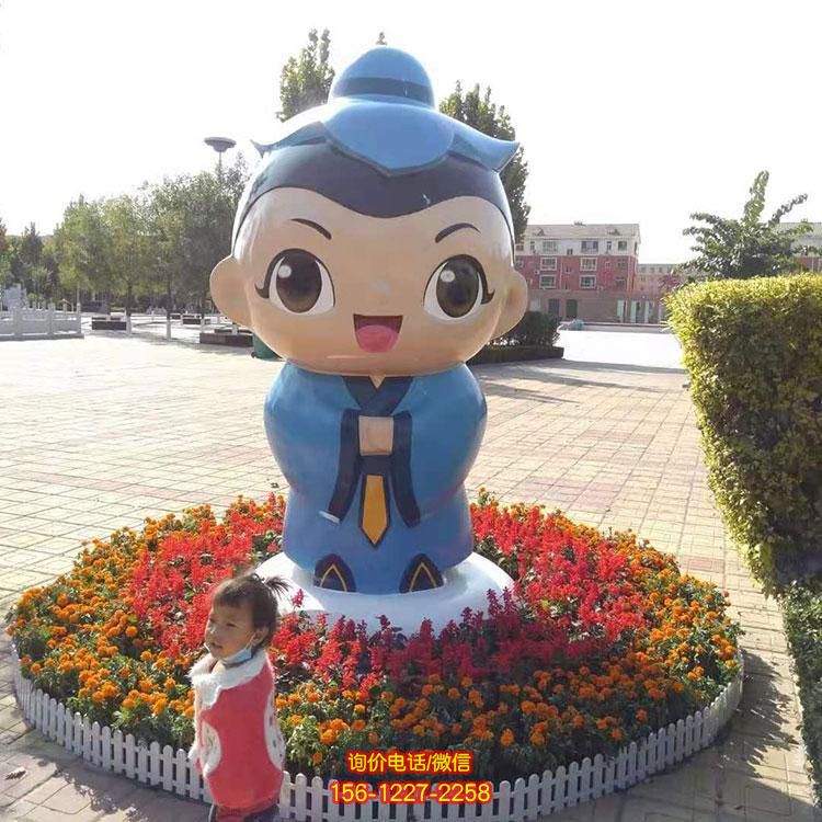 公園廣場(chǎng)玻璃鋼卡通彩繪戶(hù)外大型卡通人物雕塑
