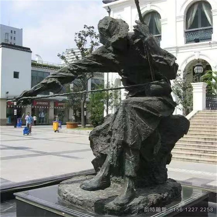 拉二胡的老人雕塑,傳統音樂題材雕塑 拉二胡的老人雕塑,傳統音樂題材雕塑