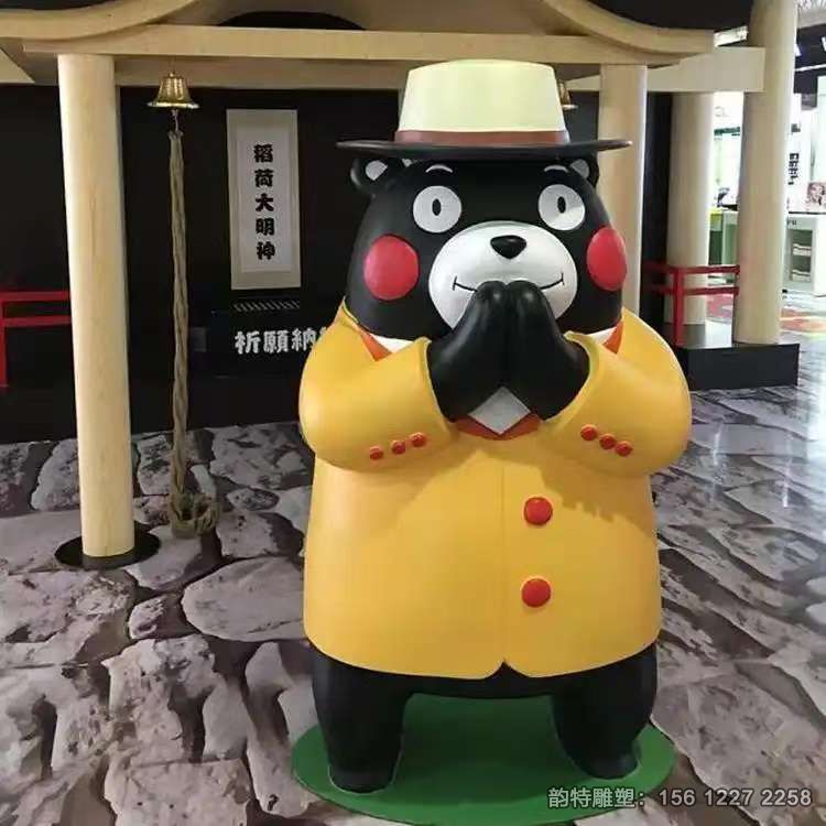 玻璃鋼卡通熊雕塑 造型可愛做工細(xì)致 玻璃鋼卡通熊雕塑 造型可愛做工細(xì)致